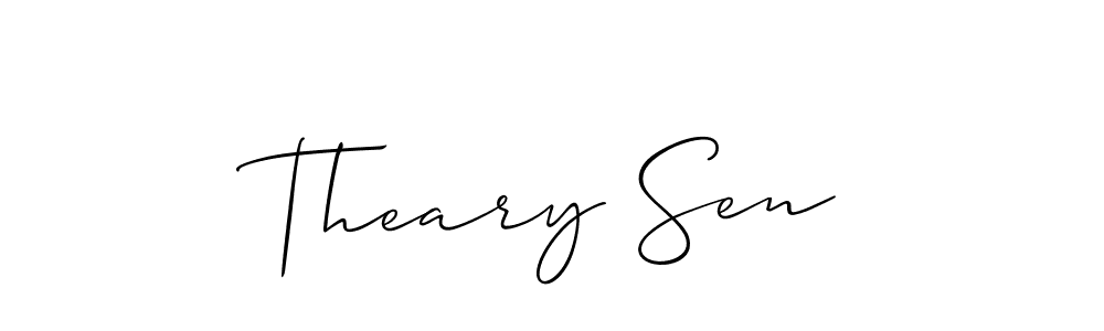 Check out images of Autograph of Theary Sen name. Actor Theary Sen Signature Style. Allison_Script is a professional sign style online. Theary Sen signature style 2 images and pictures png