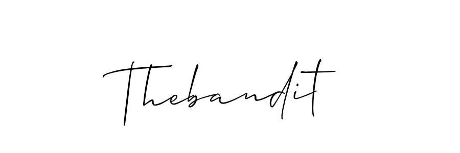 Thebandit stylish signature style. Best Handwritten Sign (Allison_Script) for my name. Handwritten Signature Collection Ideas for my name Thebandit. Thebandit signature style 2 images and pictures png