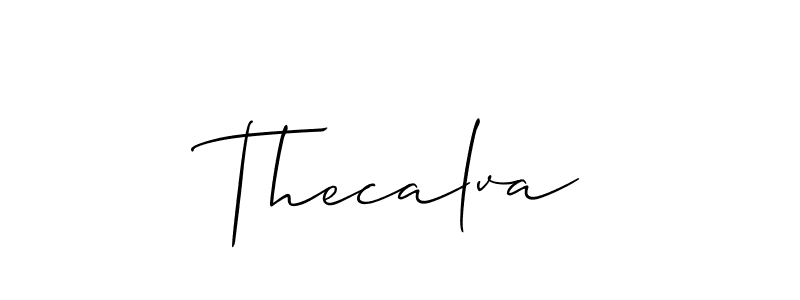 Once you've used our free online signature maker to create your best signature Allison_Script style, it's time to enjoy all of the benefits that Thecalva name signing documents. Thecalva signature style 2 images and pictures png
