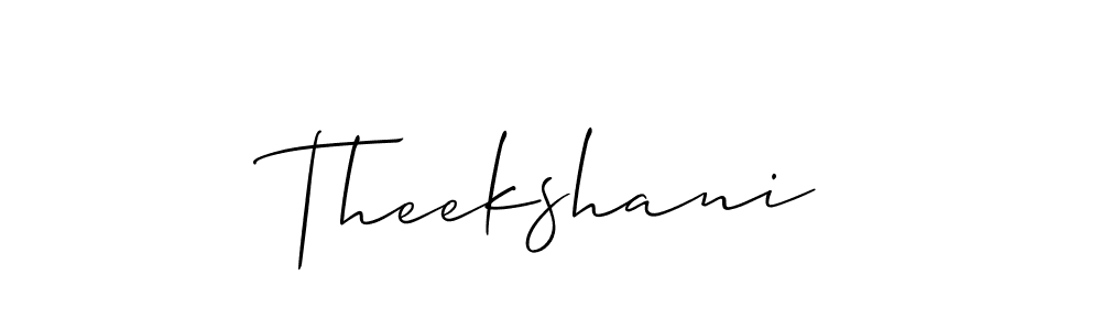 How to Draw Theekshani signature style? Allison_Script is a latest design signature styles for name Theekshani. Theekshani signature style 2 images and pictures png