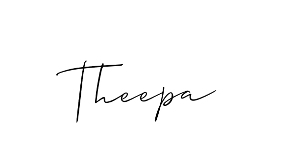 Best and Professional Signature Style for Theepa. Allison_Script Best Signature Style Collection. Theepa signature style 2 images and pictures png