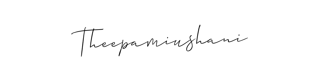 Theepamiushani stylish signature style. Best Handwritten Sign (Allison_Script) for my name. Handwritten Signature Collection Ideas for my name Theepamiushani. Theepamiushani signature style 2 images and pictures png