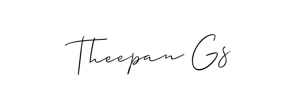 Also You can easily find your signature by using the search form. We will create Theepan Gs name handwritten signature images for you free of cost using Allison_Script sign style. Theepan Gs signature style 2 images and pictures png