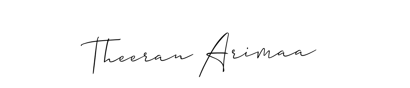 How to make Theeran Arimaa signature? Allison_Script is a professional autograph style. Create handwritten signature for Theeran Arimaa name. Theeran Arimaa signature style 2 images and pictures png