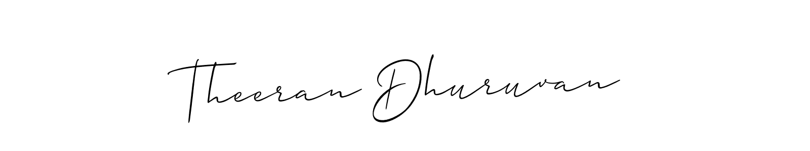 Theeran Dhuruvan stylish signature style. Best Handwritten Sign (Allison_Script) for my name. Handwritten Signature Collection Ideas for my name Theeran Dhuruvan. Theeran Dhuruvan signature style 2 images and pictures png