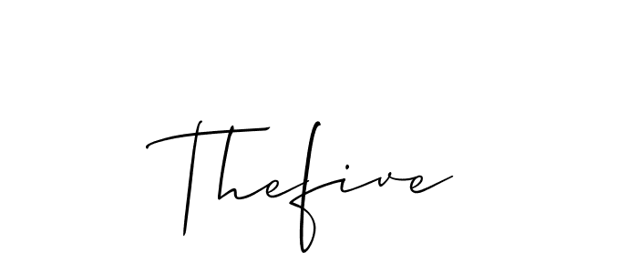 Also You can easily find your signature by using the search form. We will create Thefive name handwritten signature images for you free of cost using Allison_Script sign style. Thefive signature style 2 images and pictures png