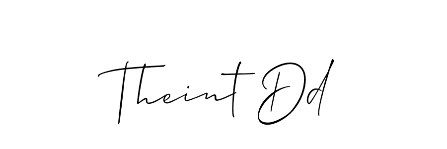 Similarly Allison_Script is the best handwritten signature design. Signature creator online .You can use it as an online autograph creator for name Theint Dd. Theint Dd signature style 2 images and pictures png