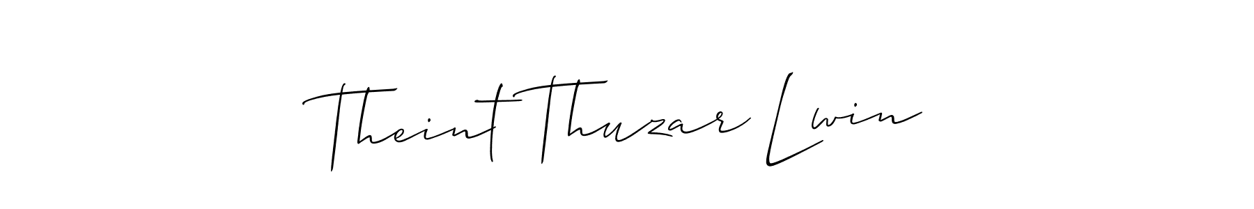 Theint Thuzar Lwin stylish signature style. Best Handwritten Sign (Allison_Script) for my name. Handwritten Signature Collection Ideas for my name Theint Thuzar Lwin. Theint Thuzar Lwin signature style 2 images and pictures png