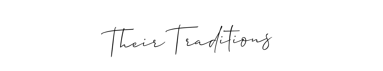 This is the best signature style for the Their Traditions name. Also you like these signature font (Allison_Script). Mix name signature. Their Traditions signature style 2 images and pictures png