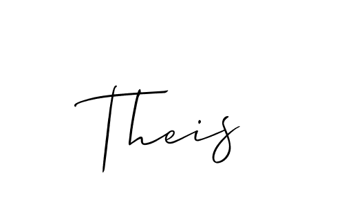 You should practise on your own different ways (Allison_Script) to write your name (Theis) in signature. don't let someone else do it for you. Theis signature style 2 images and pictures png
