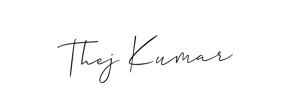 You can use this online signature creator to create a handwritten signature for the name Thej Kumar. This is the best online autograph maker. Thej Kumar signature style 2 images and pictures png