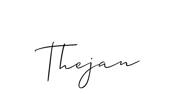 How to Draw Thejan signature style? Allison_Script is a latest design signature styles for name Thejan. Thejan signature style 2 images and pictures png