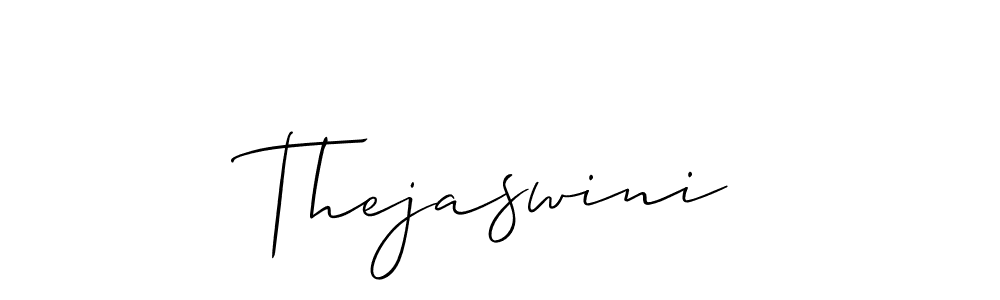 Thejaswini stylish signature style. Best Handwritten Sign (Allison_Script) for my name. Handwritten Signature Collection Ideas for my name Thejaswini. Thejaswini signature style 2 images and pictures png