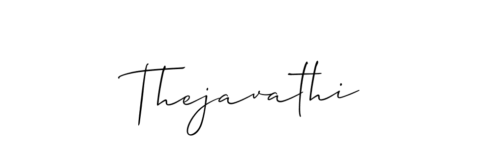 How to make Thejavathi name signature. Use Allison_Script style for creating short signs online. This is the latest handwritten sign. Thejavathi signature style 2 images and pictures png