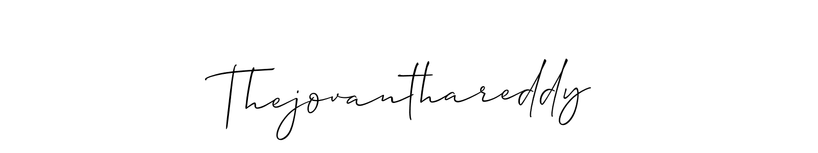 Also we have Thejovanthareddy name is the best signature style. Create professional handwritten signature collection using Allison_Script autograph style. Thejovanthareddy signature style 2 images and pictures png