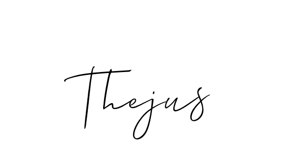 Make a short Thejus signature style. Manage your documents anywhere anytime using Allison_Script. Create and add eSignatures, submit forms, share and send files easily. Thejus signature style 2 images and pictures png