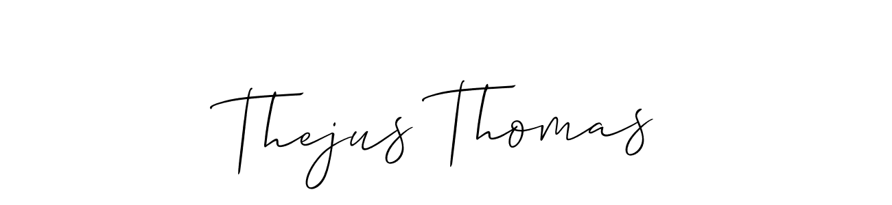 Make a beautiful signature design for name Thejus Thomas. Use this online signature maker to create a handwritten signature for free. Thejus Thomas signature style 2 images and pictures png