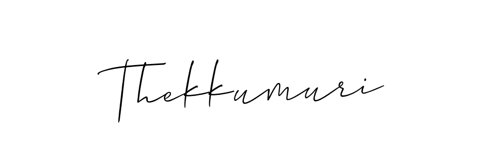 if you are searching for the best signature style for your name Thekkumuri. so please give up your signature search. here we have designed multiple signature styles  using Allison_Script. Thekkumuri signature style 2 images and pictures png