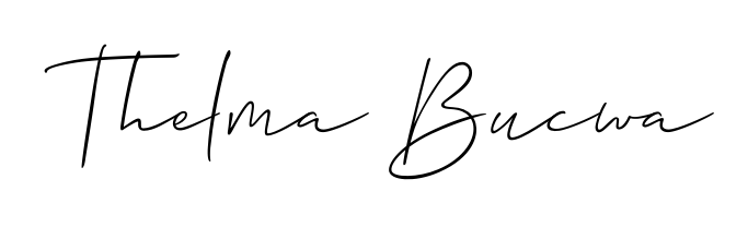 The Allison_Script font gives name Thelma Bucwa a signature that looks effortless yet distinguished. Download high-res PNG instantly. Thelma Bucwa signature style 2 images and pictures png