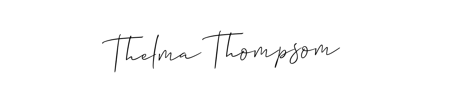 It looks lik you need a new signature style for name Thelma Thompsom. Design unique handwritten (Allison_Script) signature with our free signature maker in just a few clicks. Thelma Thompsom signature style 2 images and pictures png