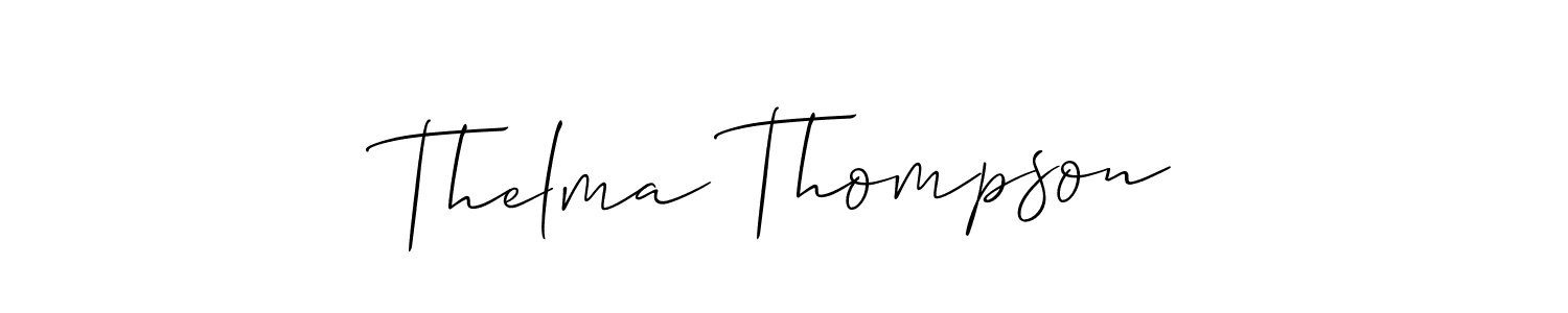 Similarly Allison_Script is the best handwritten signature design. Signature creator online .You can use it as an online autograph creator for name Thelma Thompson. Thelma Thompson signature style 2 images and pictures png