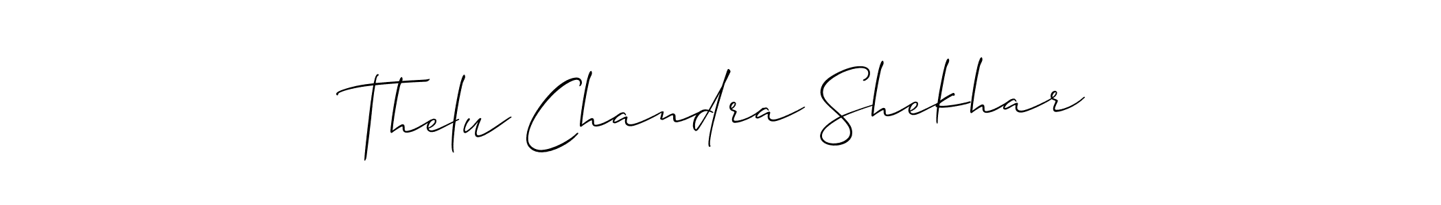 You can use this online signature creator to create a handwritten signature for the name Thelu Chandra Shekhar. This is the best online autograph maker. Thelu Chandra Shekhar signature style 2 images and pictures png