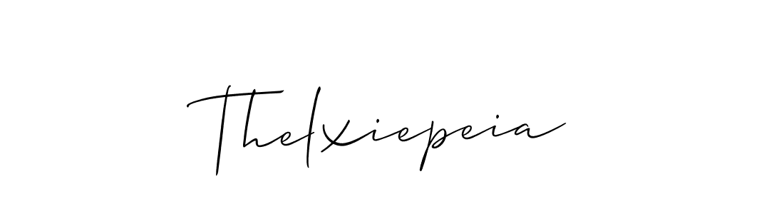 Also we have Thelxiepeia name is the best signature style. Create professional handwritten signature collection using Allison_Script autograph style. Thelxiepeia signature style 2 images and pictures png