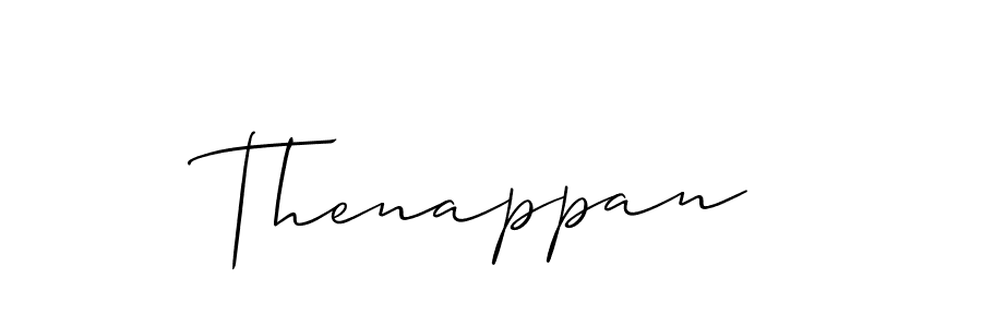 The best way (Allison_Script) to make a short signature is to pick only two or three words in your name. The name Thenappan include a total of six letters. For converting this name. Thenappan signature style 2 images and pictures png