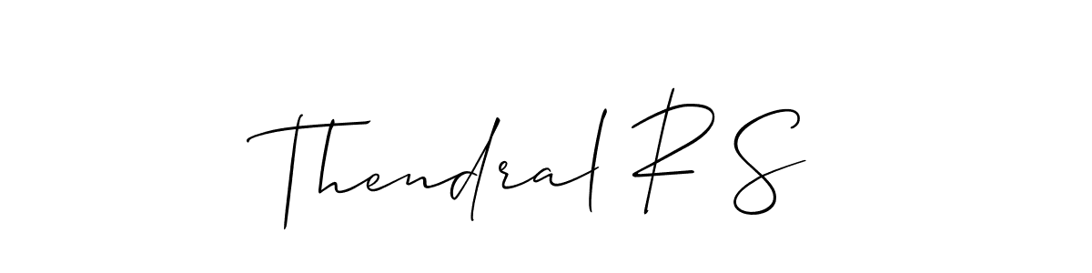 Best and Professional Signature Style for Thendral R S. Allison_Script Best Signature Style Collection. Thendral R S signature style 2 images and pictures png