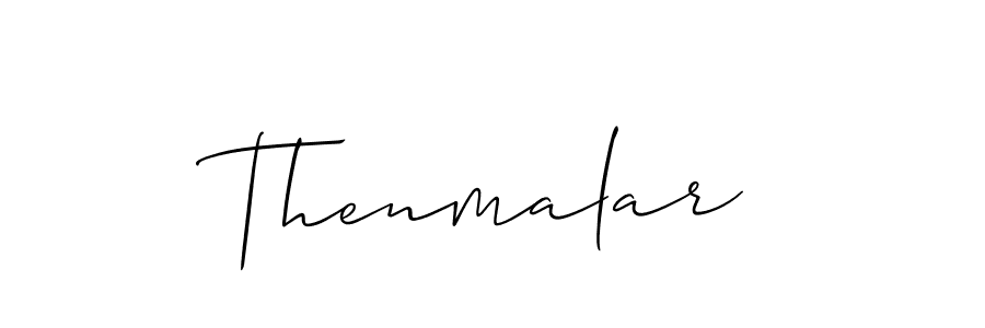 Thenmalar stylish signature style. Best Handwritten Sign (Allison_Script) for my name. Handwritten Signature Collection Ideas for my name Thenmalar. Thenmalar signature style 2 images and pictures png