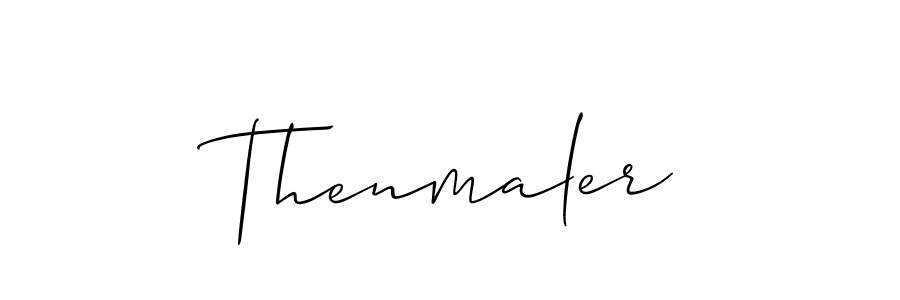 Similarly Allison_Script is the best handwritten signature design. Signature creator online .You can use it as an online autograph creator for name Thenmaler. Thenmaler signature style 2 images and pictures png