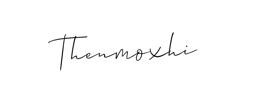 How to make Thenmoxhi name signature. Use Allison_Script style for creating short signs online. This is the latest handwritten sign. Thenmoxhi signature style 2 images and pictures png