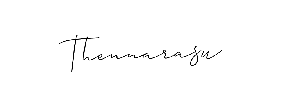 Also we have Thennarasu name is the best signature style. Create professional handwritten signature collection using Allison_Script autograph style. Thennarasu signature style 2 images and pictures png