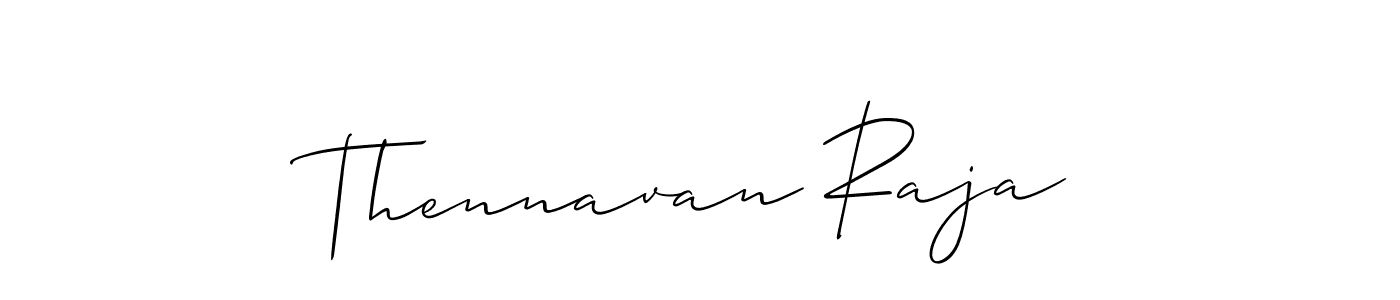 Make a short Thennavan Raja signature style. Manage your documents anywhere anytime using Allison_Script. Create and add eSignatures, submit forms, share and send files easily. Thennavan Raja signature style 2 images and pictures png