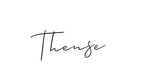 How to make Thense signature? Allison_Script is a professional autograph style. Create handwritten signature for Thense name. Thense signature style 2 images and pictures png