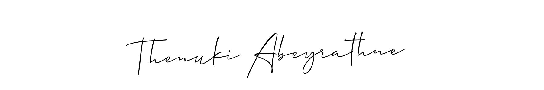 Once you've used our free online signature maker to create your best signature Allison_Script style, it's time to enjoy all of the benefits that Thenuki Abeyrathne name signing documents. Thenuki Abeyrathne signature style 2 images and pictures png