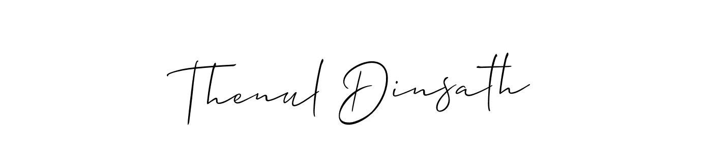 Also we have Thenul Dinsath name is the best signature style. Create professional handwritten signature collection using Allison_Script autograph style. Thenul Dinsath signature style 2 images and pictures png