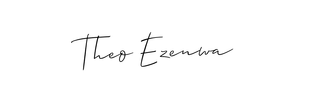 Make a beautiful signature design for name Theo Ezenwa. With this signature (Allison_Script) style, you can create a handwritten signature for free. Theo Ezenwa signature style 2 images and pictures png