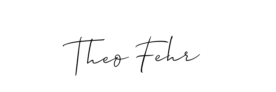 Use a signature maker to create a handwritten signature online. With this signature software, you can design (Allison_Script) your own signature for name Theo Fehr. Theo Fehr signature style 2 images and pictures png