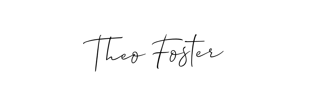 This is the best signature style for the Theo Foster name. Also you like these signature font (Allison_Script). Mix name signature. Theo Foster signature style 2 images and pictures png