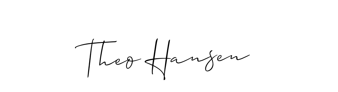 Also we have Theo Hansen name is the best signature style. Create professional handwritten signature collection using Allison_Script autograph style. Theo Hansen signature style 2 images and pictures png