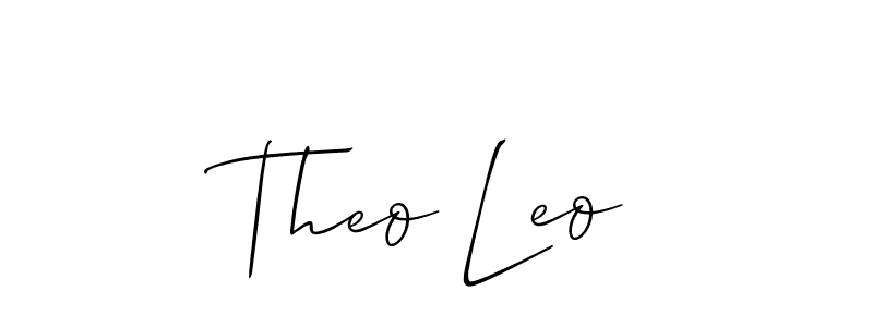 Check out images of Autograph of Theo Leo name. Actor Theo Leo Signature Style. Allison_Script is a professional sign style online. Theo Leo signature style 2 images and pictures png