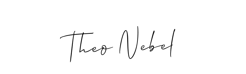 How to Draw Theo Nebel signature style? Allison_Script is a latest design signature styles for name Theo Nebel. Theo Nebel signature style 2 images and pictures png