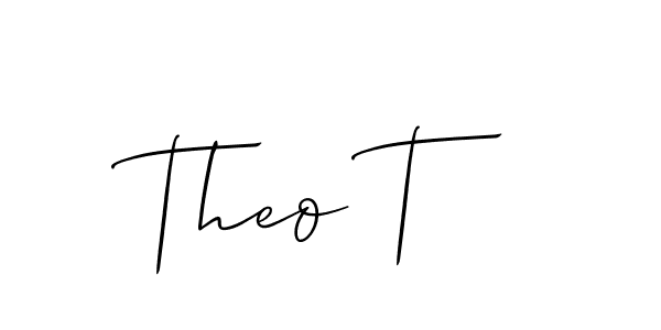 Theo T stylish signature style. Best Handwritten Sign (Allison_Script) for my name. Handwritten Signature Collection Ideas for my name Theo T. Theo T signature style 2 images and pictures png