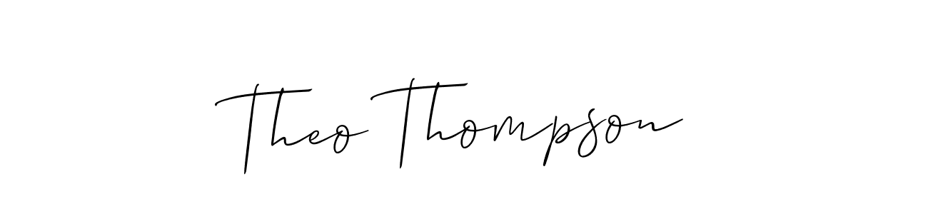 Check out images of Autograph of Theo Thompson name. Actor Theo Thompson Signature Style. Allison_Script is a professional sign style online. Theo Thompson signature style 2 images and pictures png