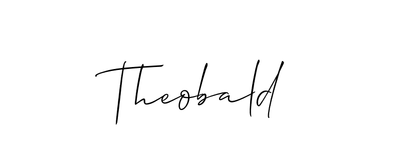 Use a signature maker to create a handwritten signature online. With this signature software, you can design (Allison_Script) your own signature for name Theobald. Theobald signature style 2 images and pictures png
