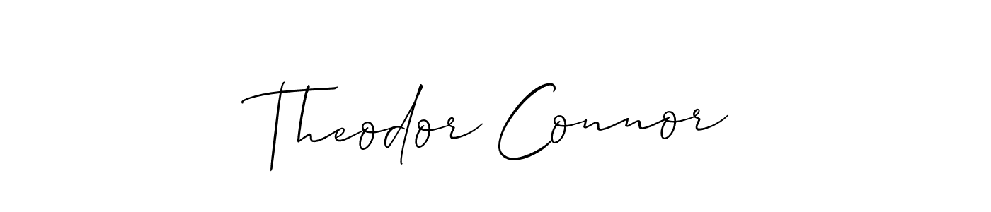 How to make Theodor Connor name signature. Use Allison_Script style for creating short signs online. This is the latest handwritten sign. Theodor Connor signature style 2 images and pictures png