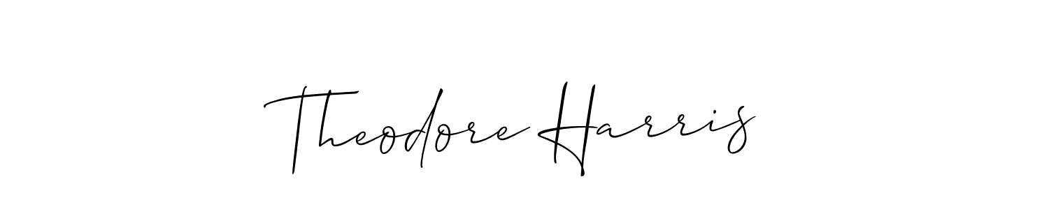 Allison_Script is a professional signature style that is perfect for those who want to add a touch of class to their signature. It is also a great choice for those who want to make their signature more unique. Get Theodore Harris name to fancy signature for free. Theodore Harris signature style 2 images and pictures png