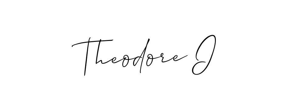 Make a beautiful signature design for name Theodore I. Use this online signature maker to create a handwritten signature for free. Theodore I signature style 2 images and pictures png