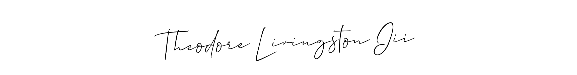 Design your own signature with our free online signature maker. With this signature software, you can create a handwritten (Allison_Script) signature for name Theodore Livingston Iii. Theodore Livingston Iii signature style 2 images and pictures png